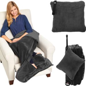 2 in 1 Travel Blanket Pillow
